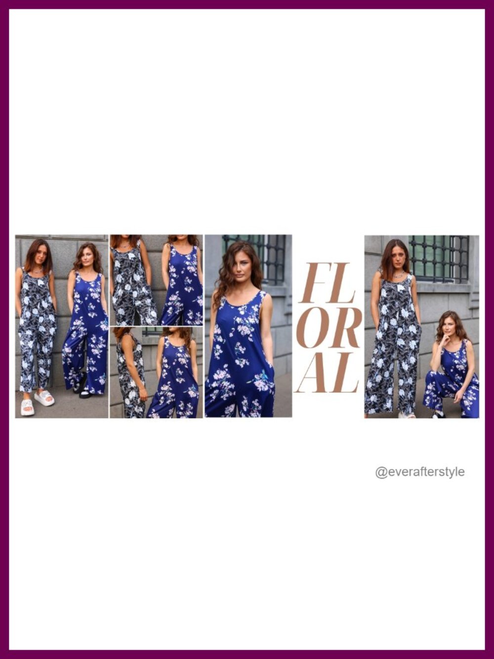 Sleeveless Scoop Neck Wide Leg Jumpsuit with Pockets Summer Casual Romper - Picture 6 of 6